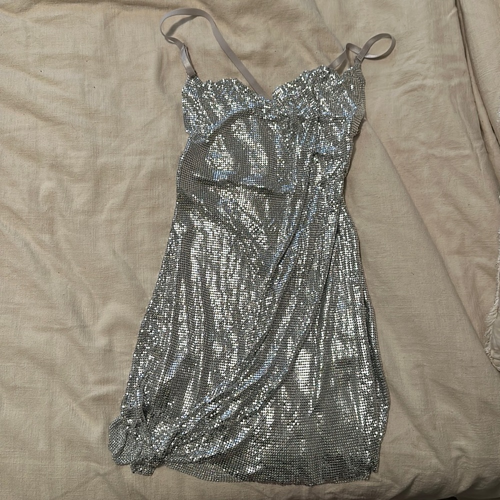 White Fox Chain dress